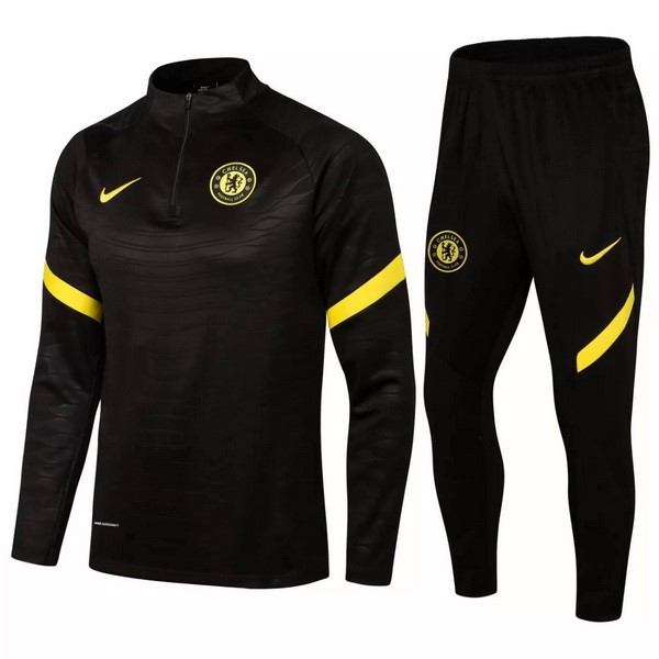 Chandal Chelsea 2021 2022 Negro Amarillo